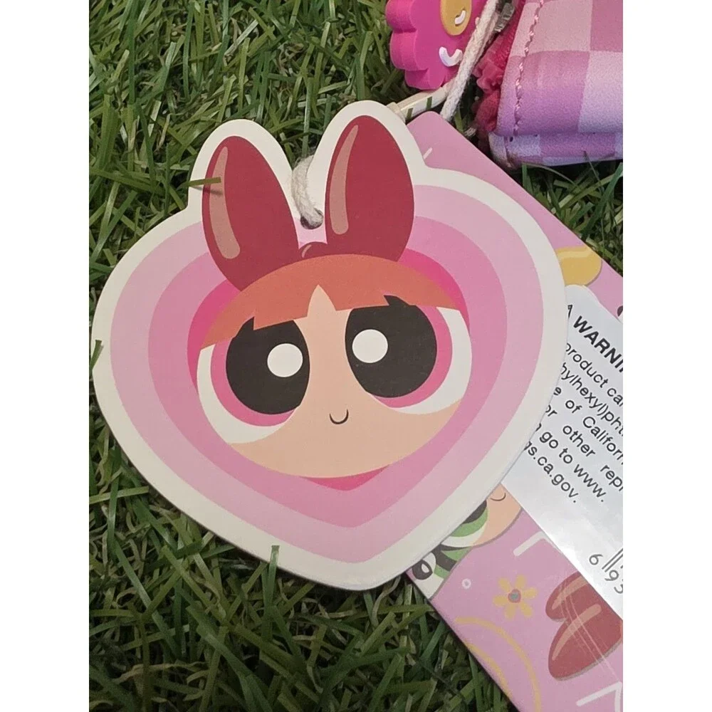 MINISO Powerpuff Girls Blossom Cosmetic Pink Bag Make-up Zip Up NWT 10